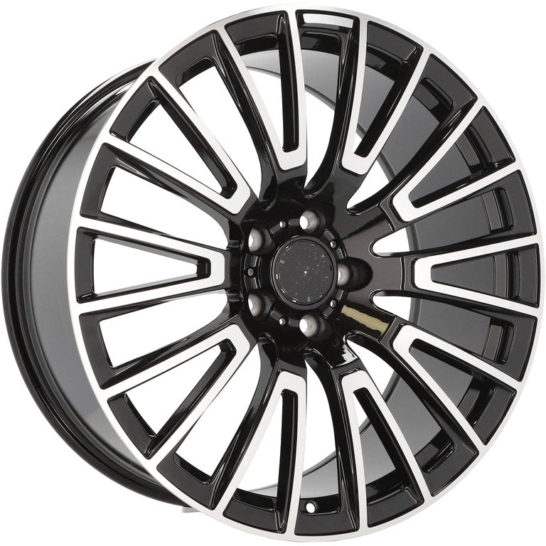 Alu kola pro Mercedes F1070 10x22 5x130 ET36 84.1 Black Polished | Wheelsup.cz
