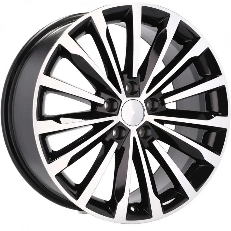 Alu kola pro Škoda F1526 8x18 5x112 ET44 57.1 Black Polished | Wheelsup.cz