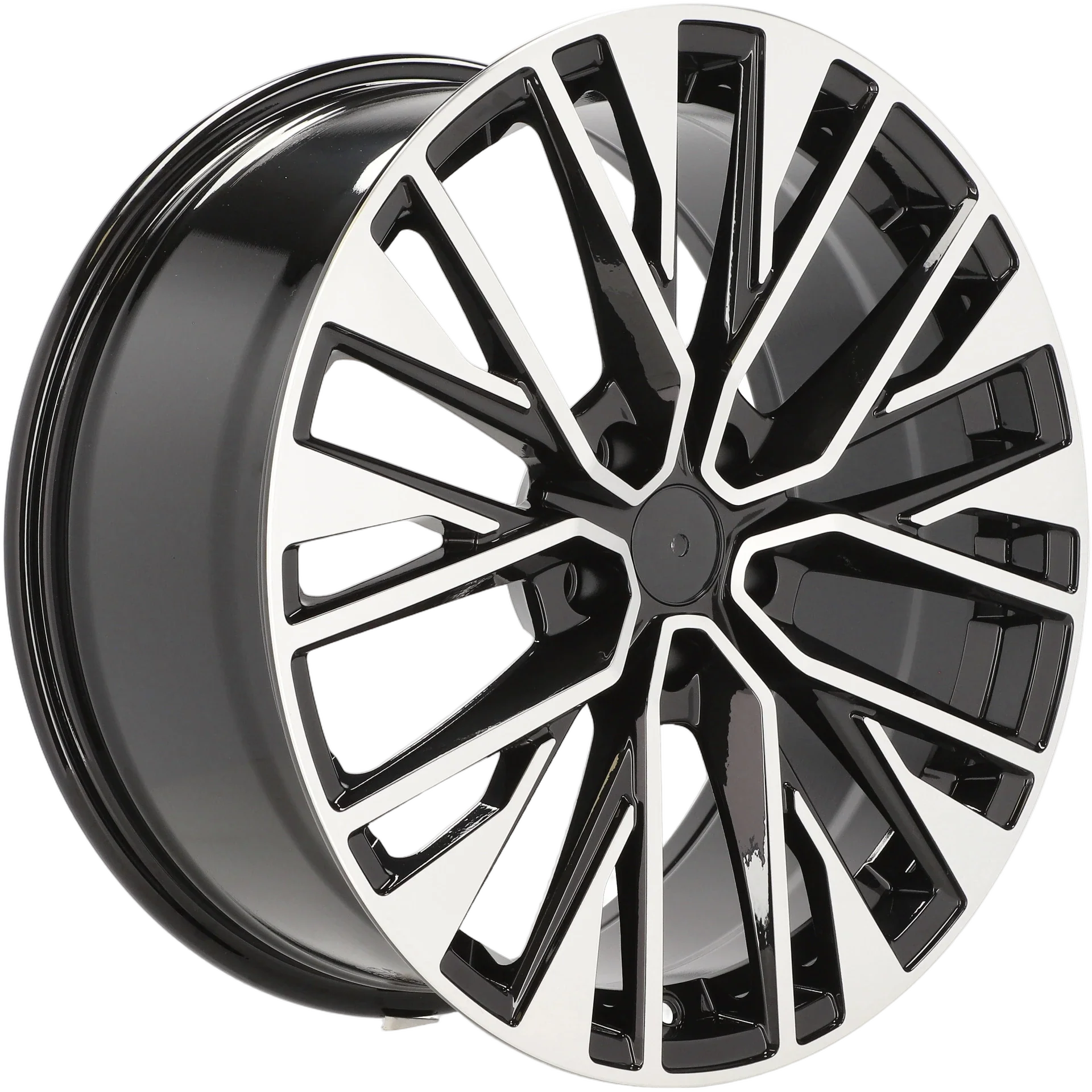 Alu kola pro Audi F733 8x18 5x112 ET39 66.6 Black Polished | Wheelsup.cz