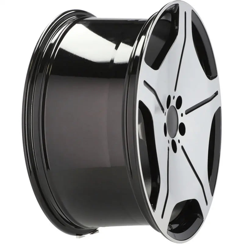 Alu kola pro Mercedes FBX035 8x18 5x112 ET35 66.6 Black Polished | Wheelsup.cz