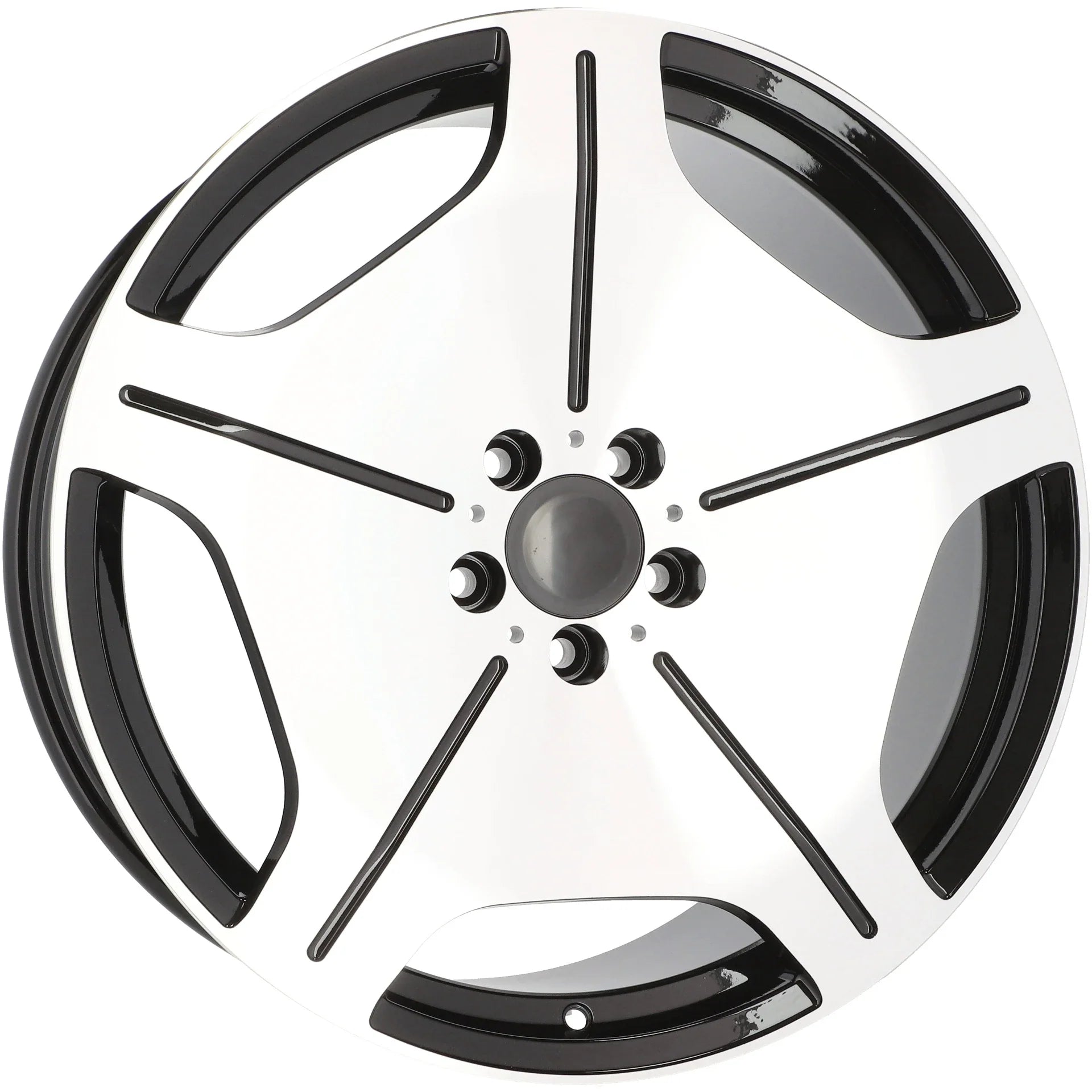 Alu kola pro Mercedes FBX035 7.5x17 5x112 ET35 66.6 Black Polished | Wheelsup.cz