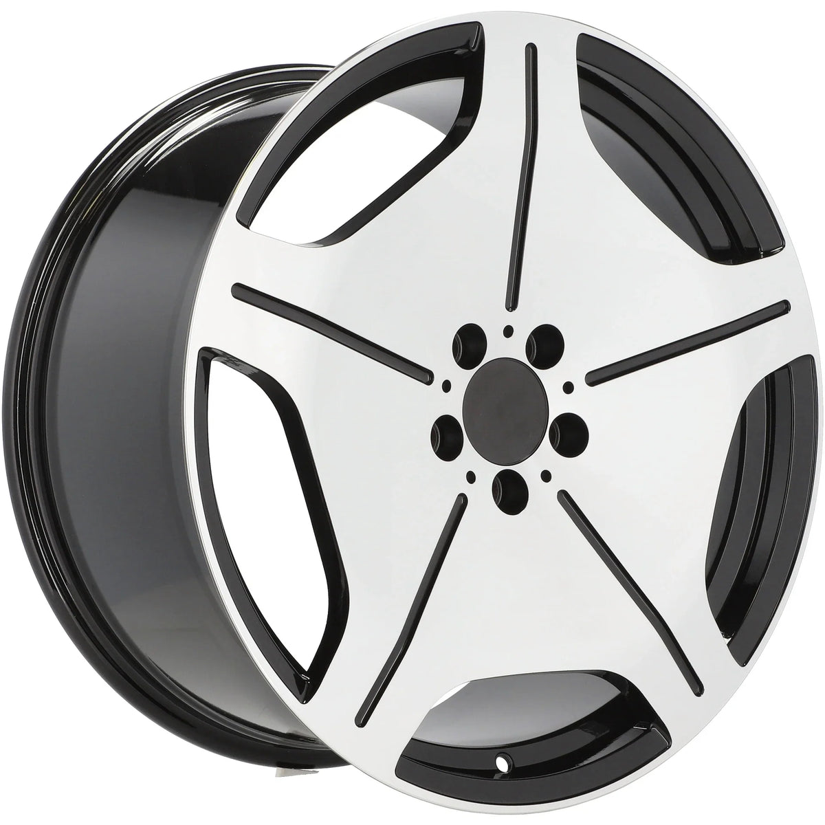 Alu kola pro Mercedes FBX035 7.5x17 5x112 ET35 66.6 Black Polished | Wheelsup.cz