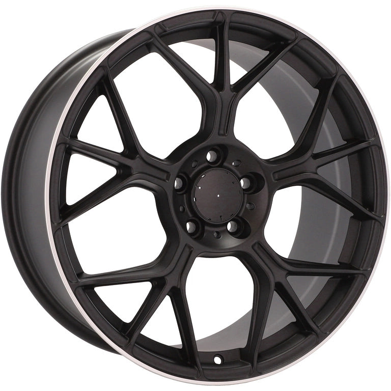 Alu kola pro Mercedes FBX120 9.5x19 5x112 ET45 66.6 Black & Polished Lip | Wheelsup.cz