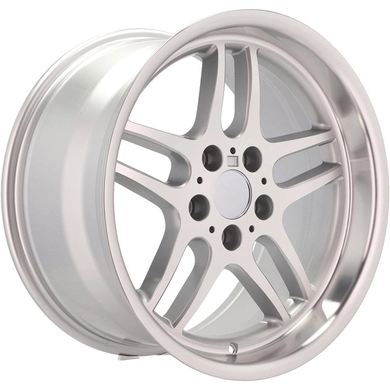 Alu kola pro BMW FBX121 8x17 5x120 ET13 74.1 Silver & Polished Lip
