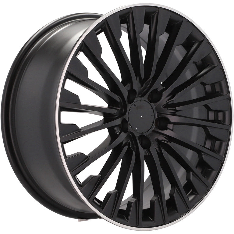 Alu kola pro Mercedes FBX132 8x18 5x112 ET43 66.6 Black Half Matt & Polished Lip