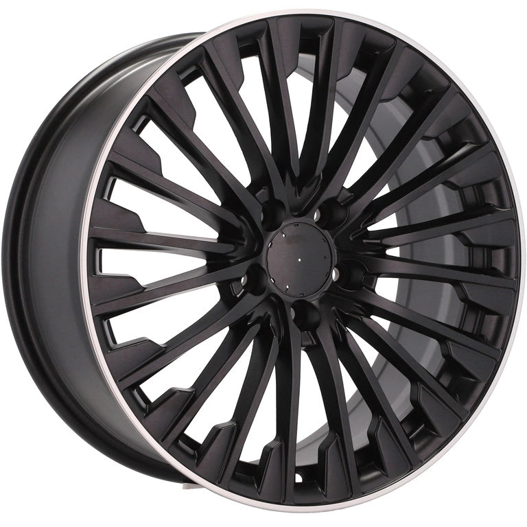 Alu kola pro Mercedes FBX132 8x18 5x112 ET43 66.6 Black Half Matt & Polished Lip | Wheelsup.cz