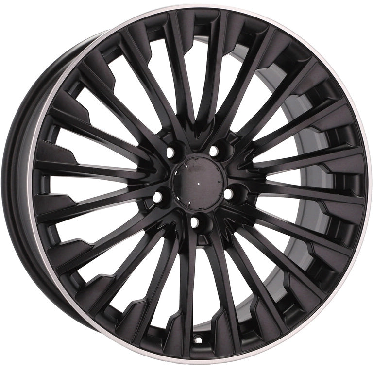 Alu kola pro Mercedes FBX132 8x18 5x112 ET43 66.6 Black Half Matt & Polished Lip | Wheelsup.cz