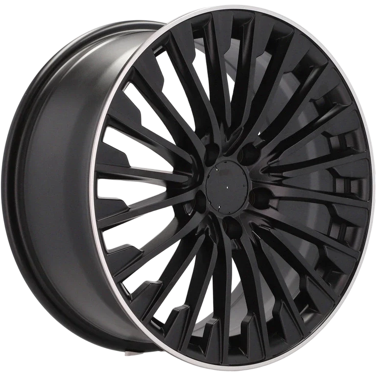 Alu kola pro Mercedes FBX132 8.5x19 5x112 ET35.5 66.6 Black & Polished Lip | Wheelsup.cz