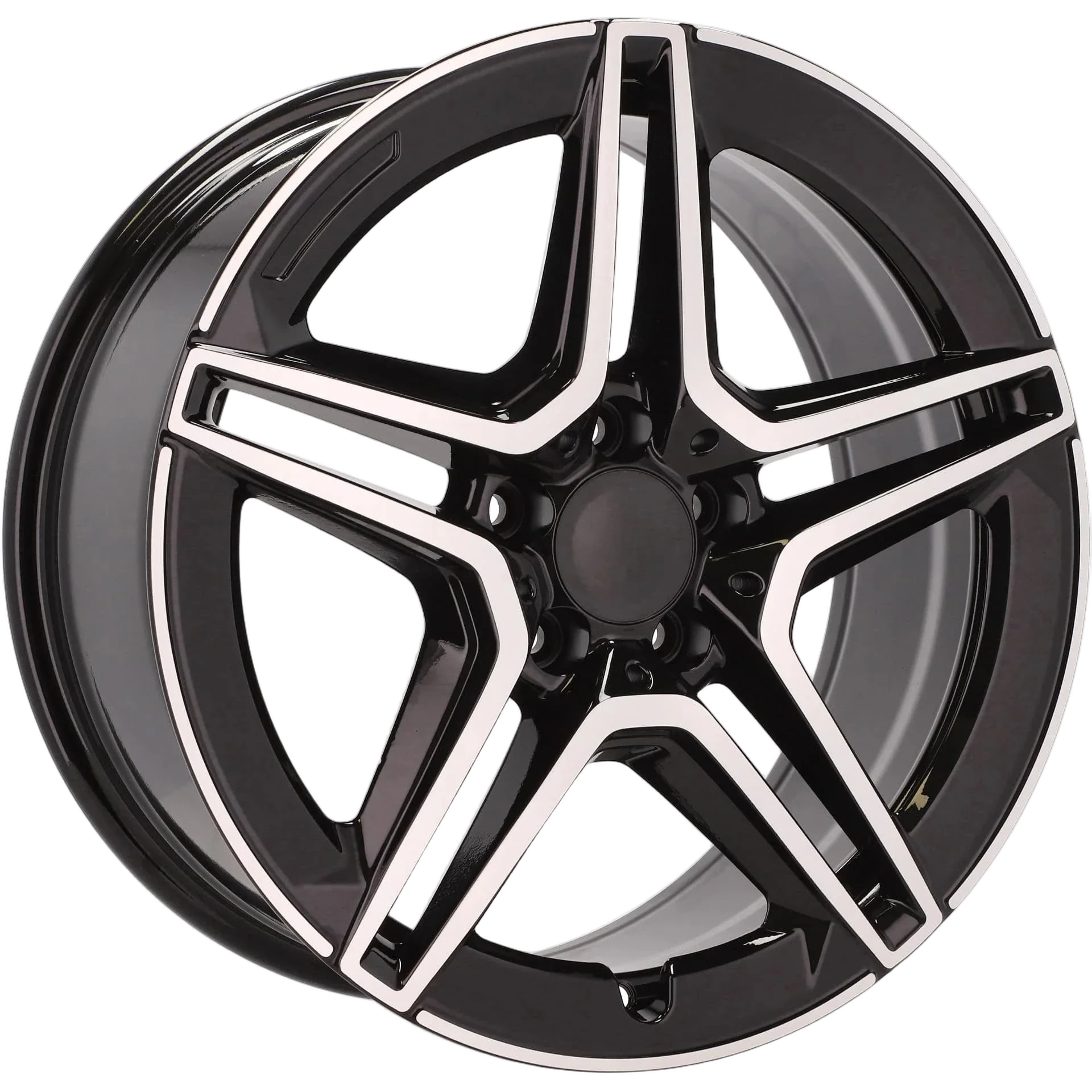 Alu kola pro Mercedes FBX142 8.5x19 5x112 ET40 66.6 Black Polished | Wheelsup.cz