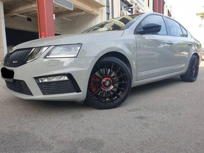 Alu kola Racing Line FBX298 8.5x19 5x112 ET35 66.6 Black Half Matt | Wheelsup.cz