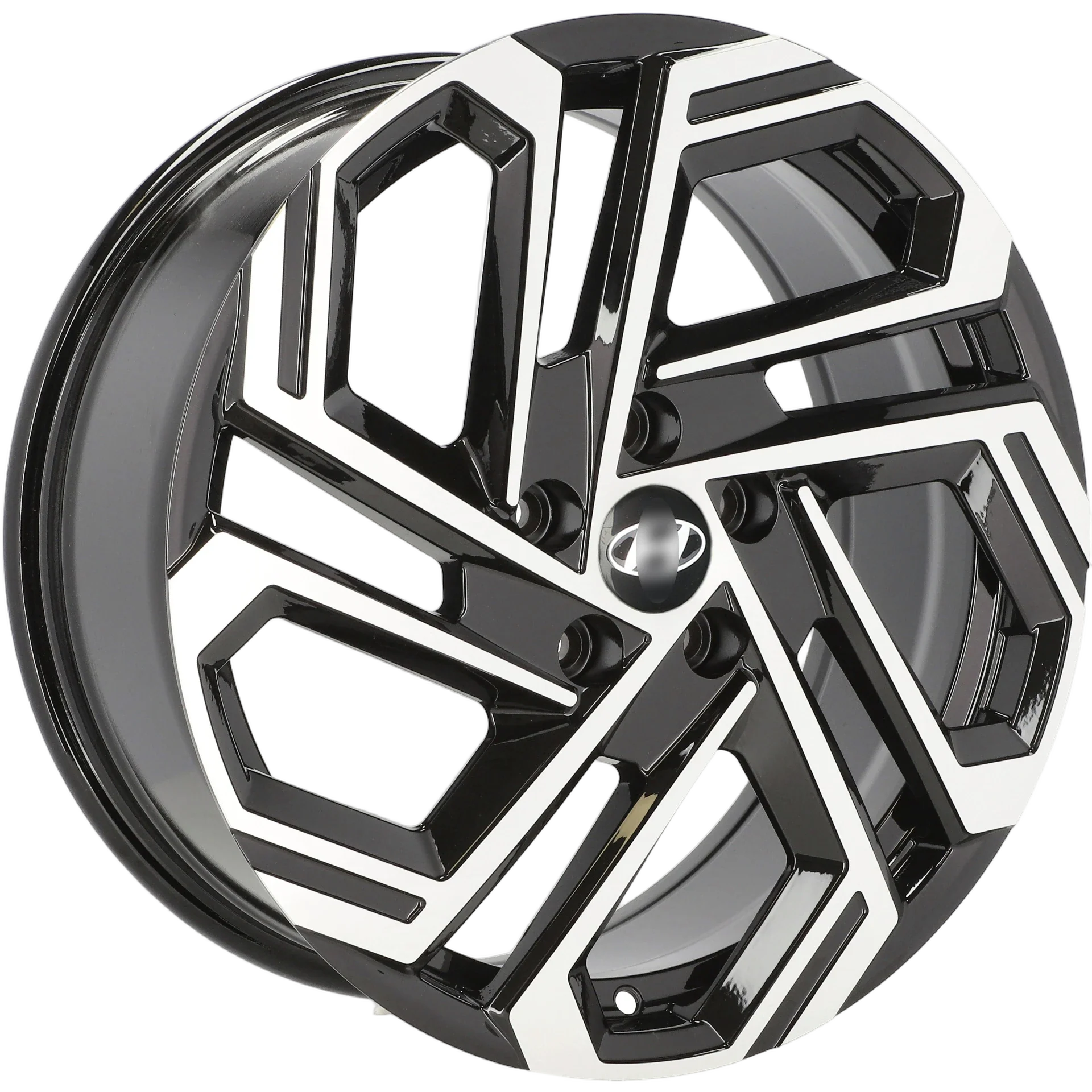Alu kola pro Hyundai FBX345 7.5x18 5x114.3 ET51 67.1 Black Polished | Wheelsup.cz