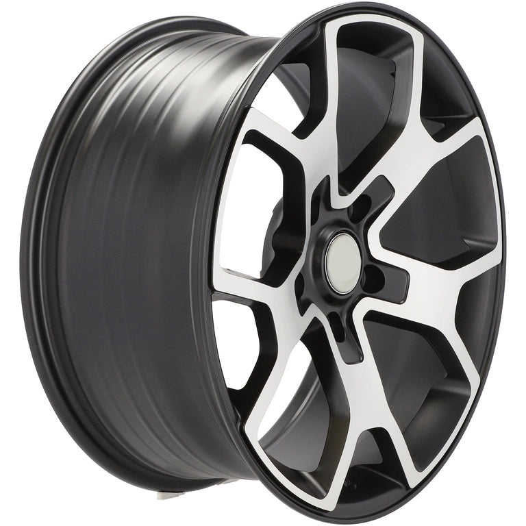 Alu kola pro Jeep FBX372 8x18 5x127 ET35 71.6 Black Polished Half Matt