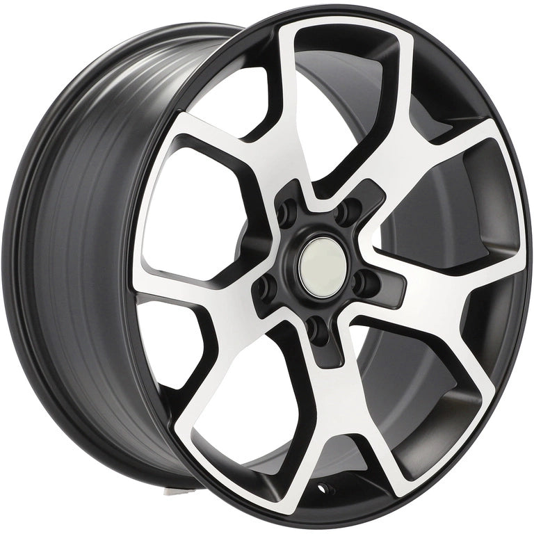Alu kola pro Jeep FBX372 8x18 5x127 ET35 71.6 Black Polished Half Matt