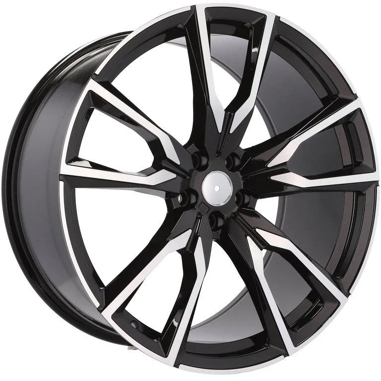 Alu kola pro BMW FE221 9.5x22 5x112 ET32 66.6 Black Polished | Wheelsup.cz