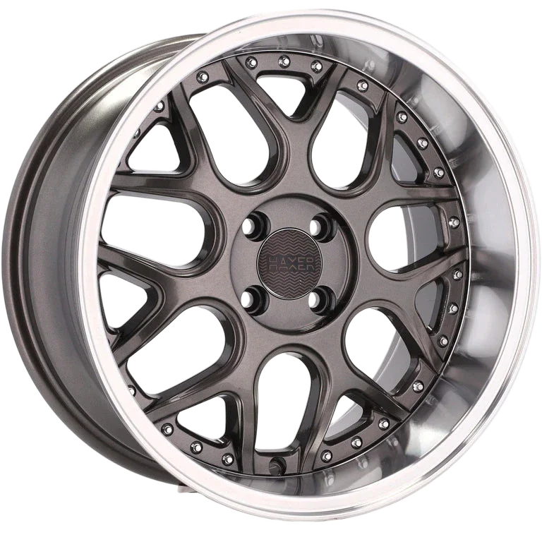 Alu kola pro Smart FR762 8.5x17 4x100 ET20 60.1 Gun Metal & Polished Lip