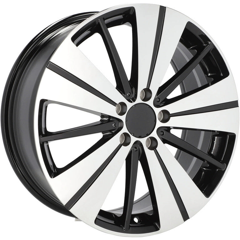 Alu kola pro Mercedes H3298F 7.5x18 5x112 ET52 66.6 Black Polished | Wheelsup.cz
