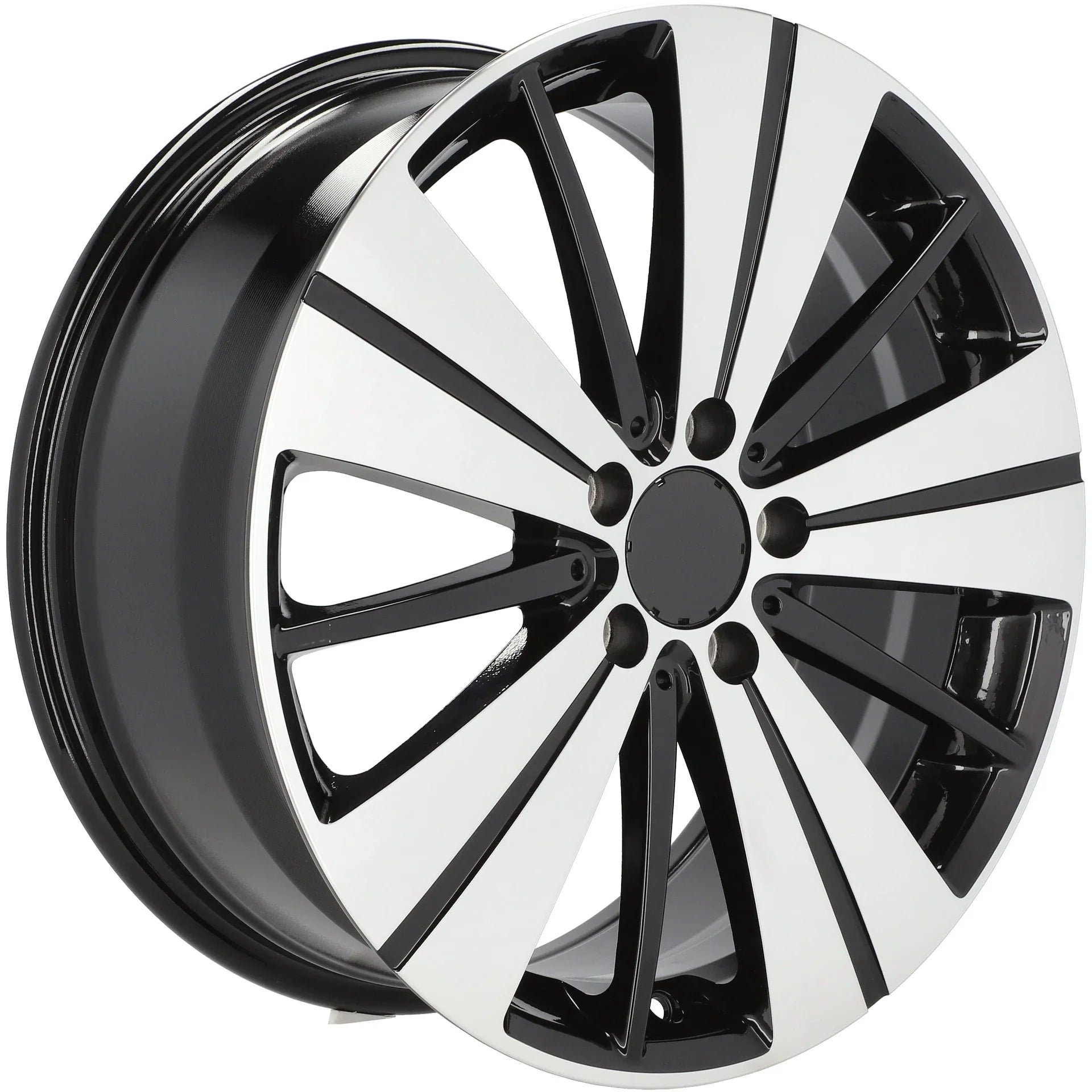 Alu kola pro Mercedes H3298F 7.5x18 5x112 ET52 66.6 Black Polished | Wheelsup.cz