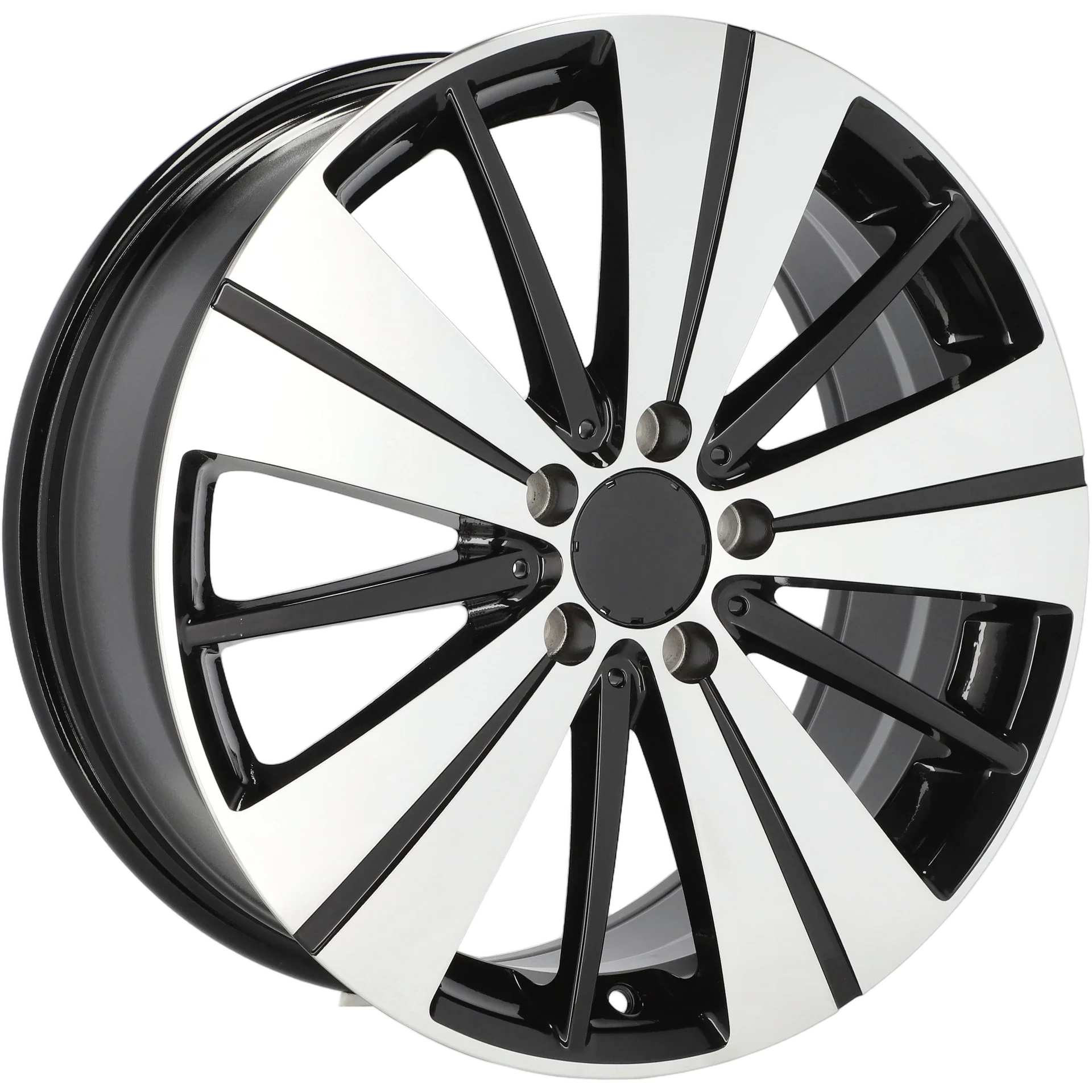 Alu kola pro Mercedes H3298F 7.5x18 5x112 ET52 66.6 Black Polished | Wheelsup.cz