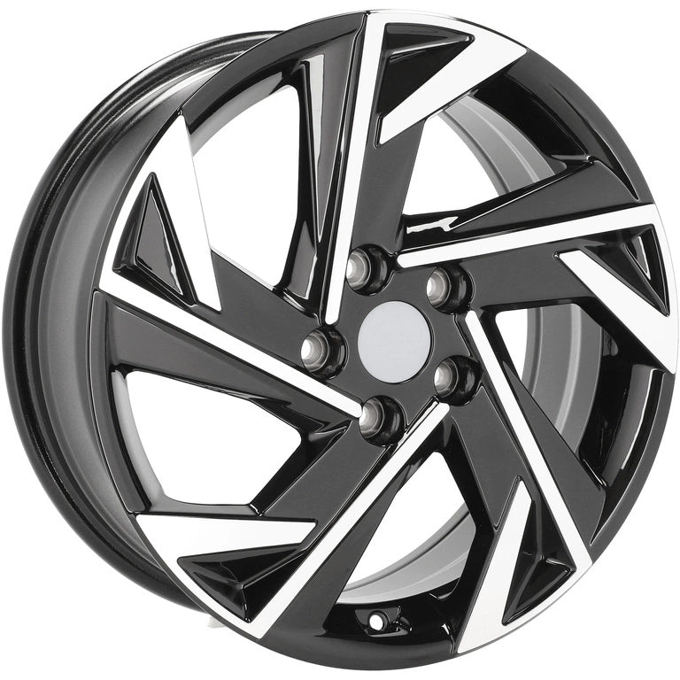 Alu kola pro Hyundai H3317F 7x17 5x114.3 ET49 67.1 Black Polished | Wheelsup.cz