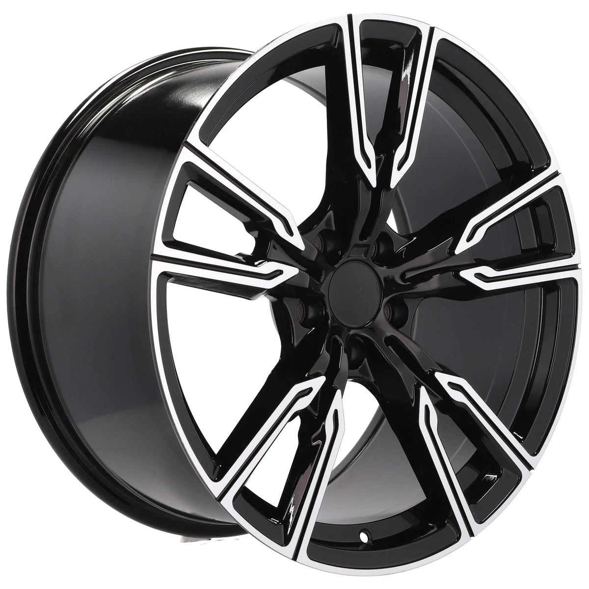 Alu kola pro BMW H5033 9.5x22 5x112 ET37 66.6 Black Polished | Wheelsup.cz