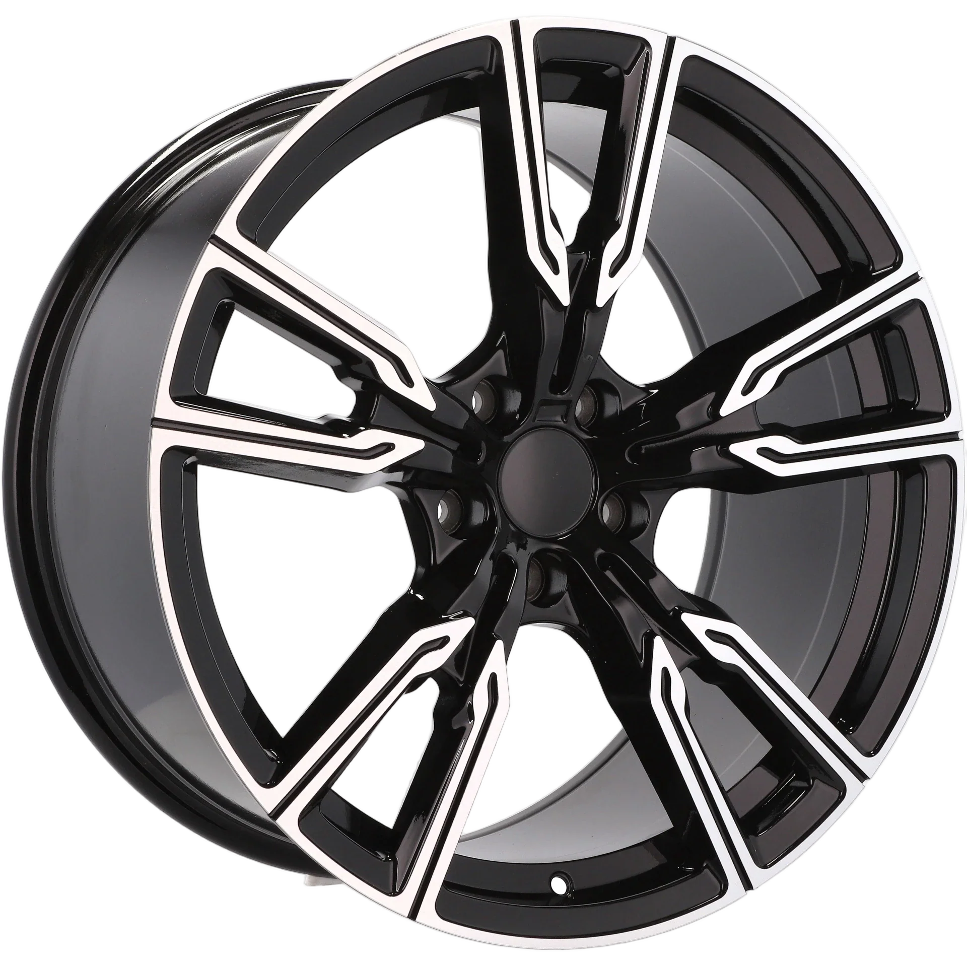 Alu kola pro BMW H5033 9.5x22 5x112 ET37 66.6 Black Polished | Wheelsup.cz