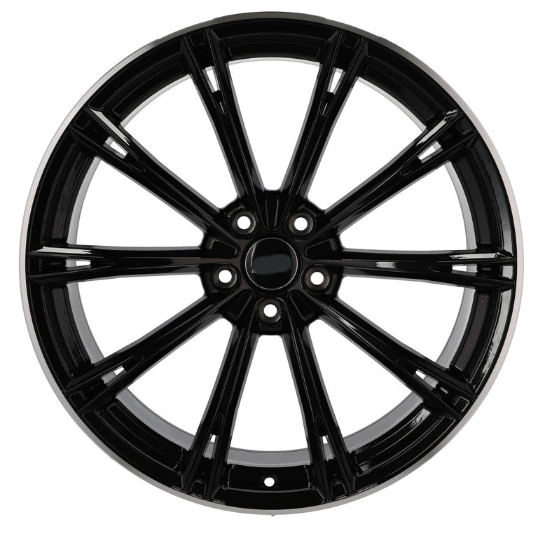 Alu kola pro Audi H5060 9x20 5x112 ET34 66.6 Black & Polished Lip