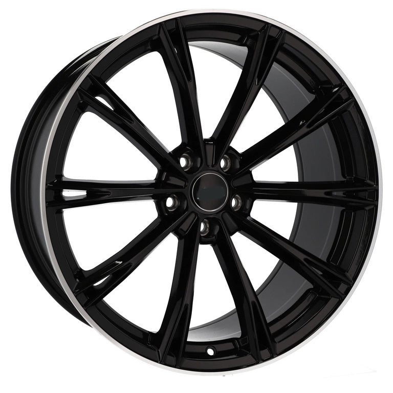 Alu kola pro Audi H5060 9x20 5x112 ET30 66.6 Black & Polished Lip