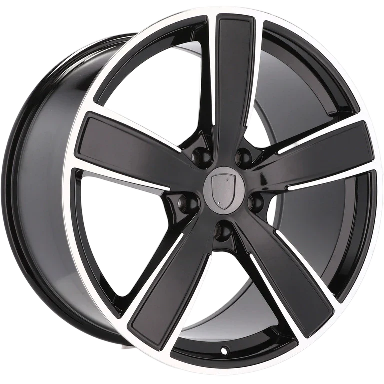 Alu kola pro Porsche H5082 9.5x22 5x130 ET46 71.6 Black Polished | Wheelsup.cz