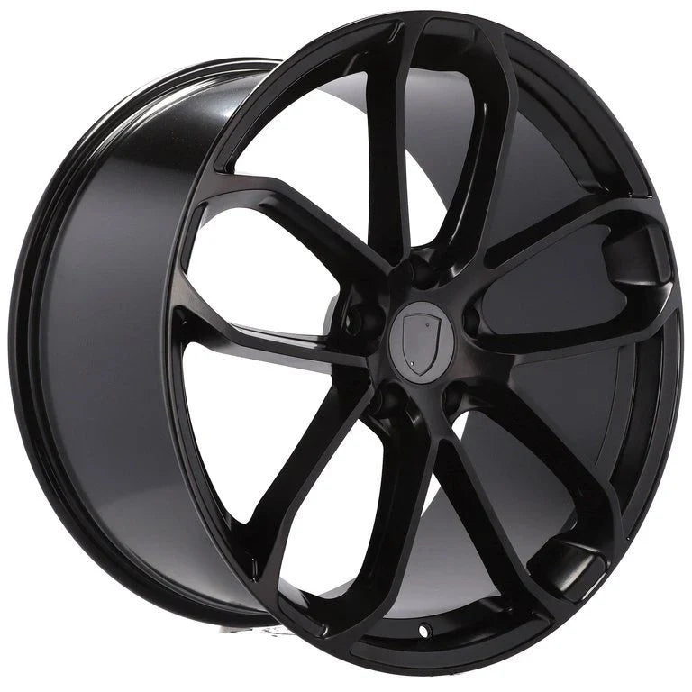 Alu kola pro Porsche H5084 8.5x20 5x130 ET50 71.6 Black Half Matt | Wheelsup.cz