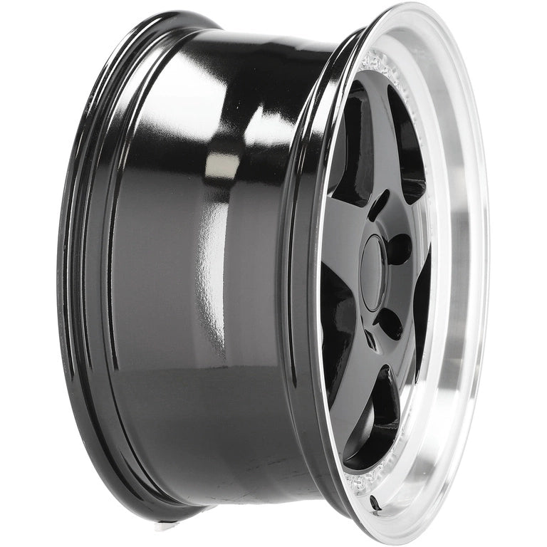 Alu kola pro BMW HE750 8x17 5x120 ET34 72.6 Black & Polished Lip | Wheelsup.cz