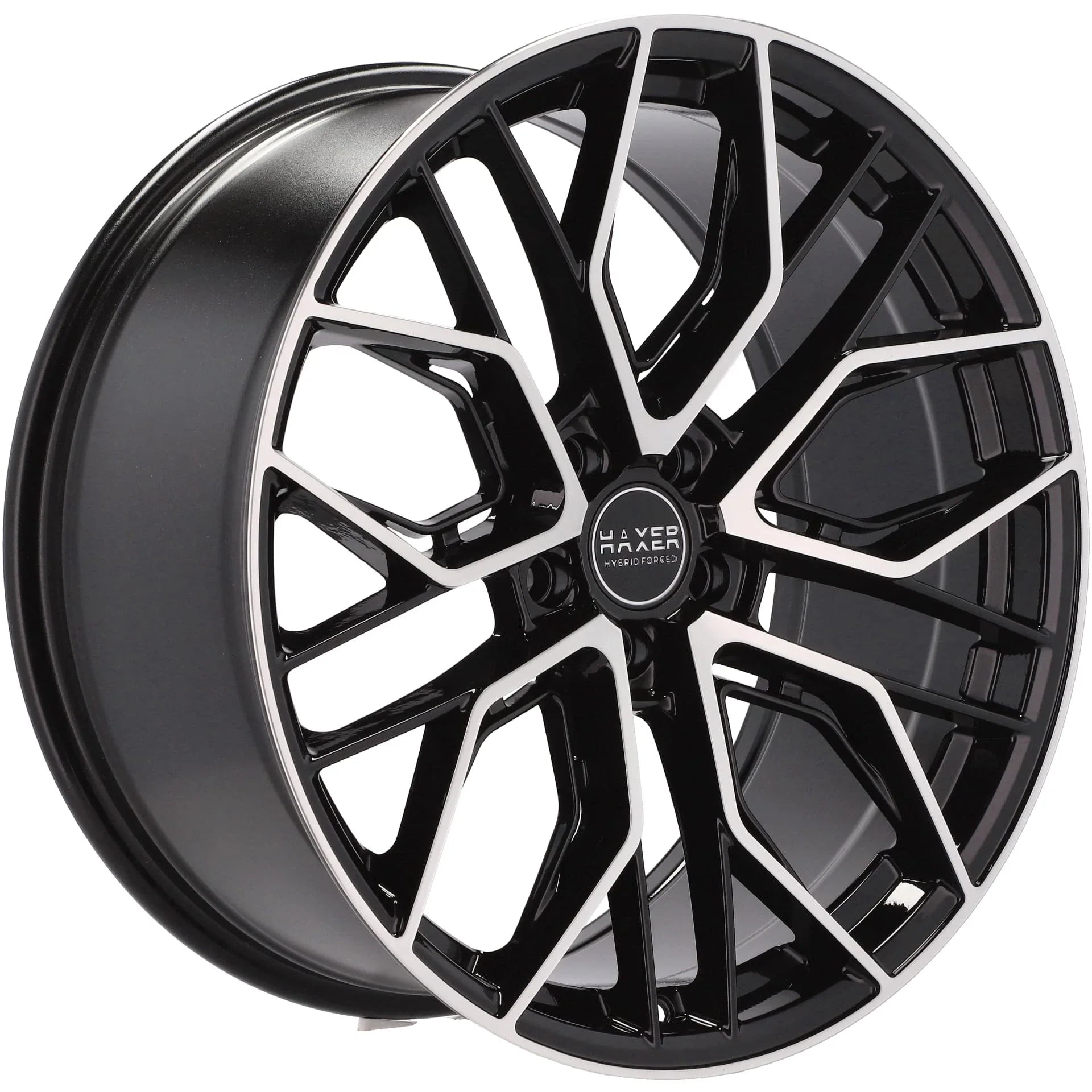 Alu kola HAXER HX015F 10.5x22 5x112 ET20 66.6 Black Polished | Wheelsup.cz