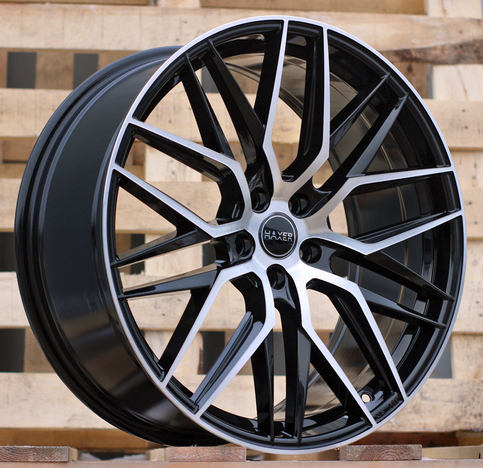 Alu kola HAXER HX035 8.5x20 5x108 ET40 Black Polished HAXER WheelsUp