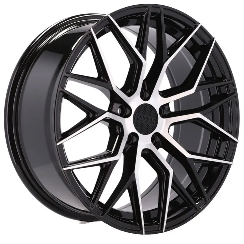 Alu kola HAXER HX035 8x18 5x112 ET40 66.6 Black Polished | Wheelsup.cz