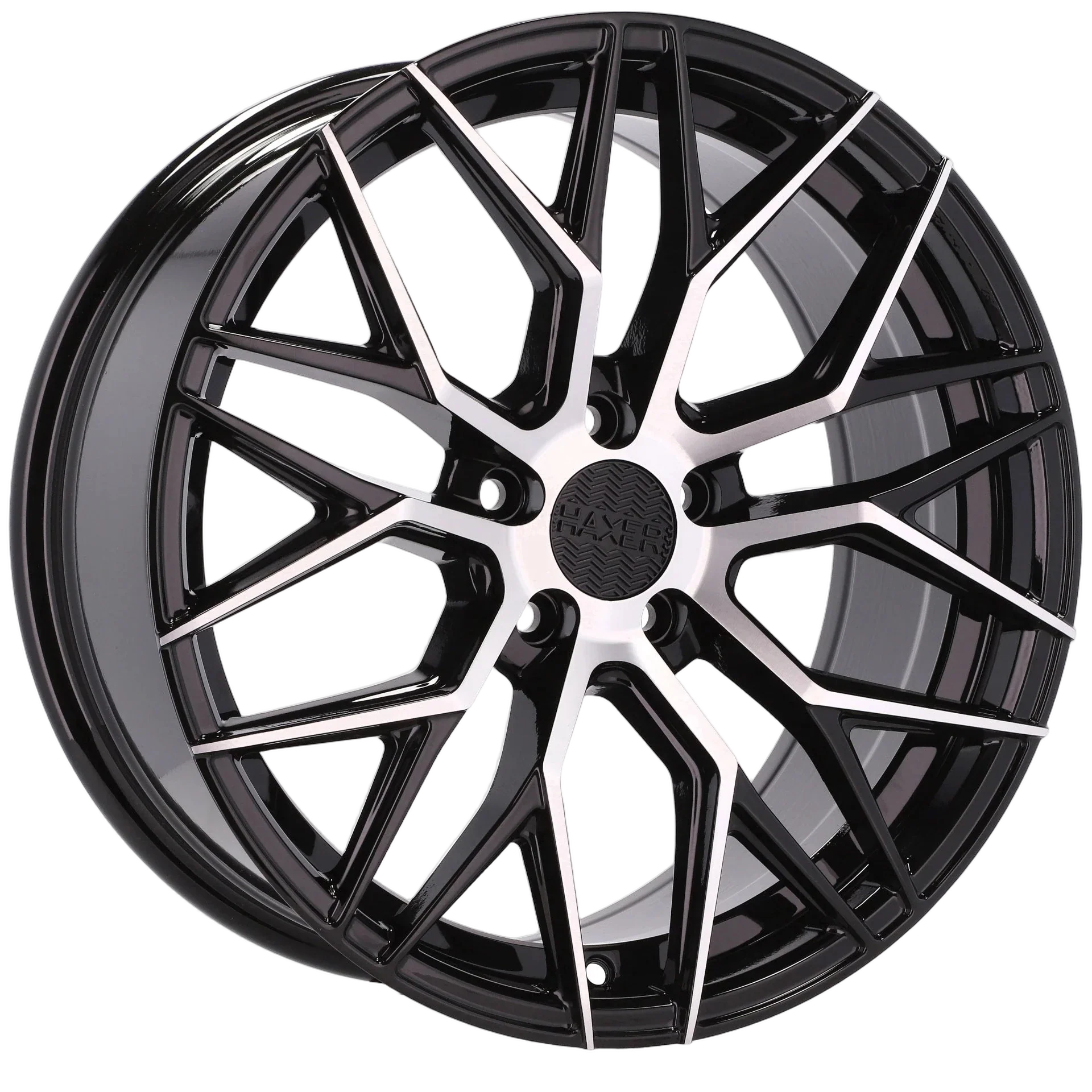Alu kola HAXER HX035 8x18 5x112 ET40 66.6 Black Polished | Wheelsup.cz