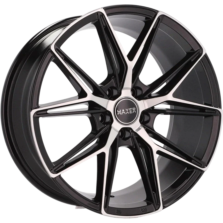 Alu kola HAXER HX043 8.5x19 5x114.3 ET40 73.1 Black Polished Half Matt | Wheelsup.cz
