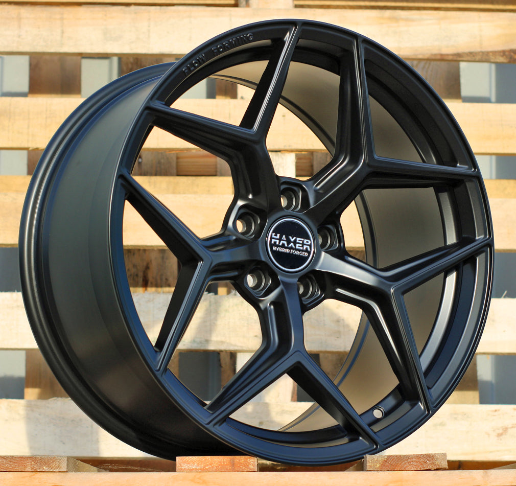 Alu kola HAXER HX04F 9.5x19 5x112 ET40 Black Half Matt, HAXER WheelsUp
