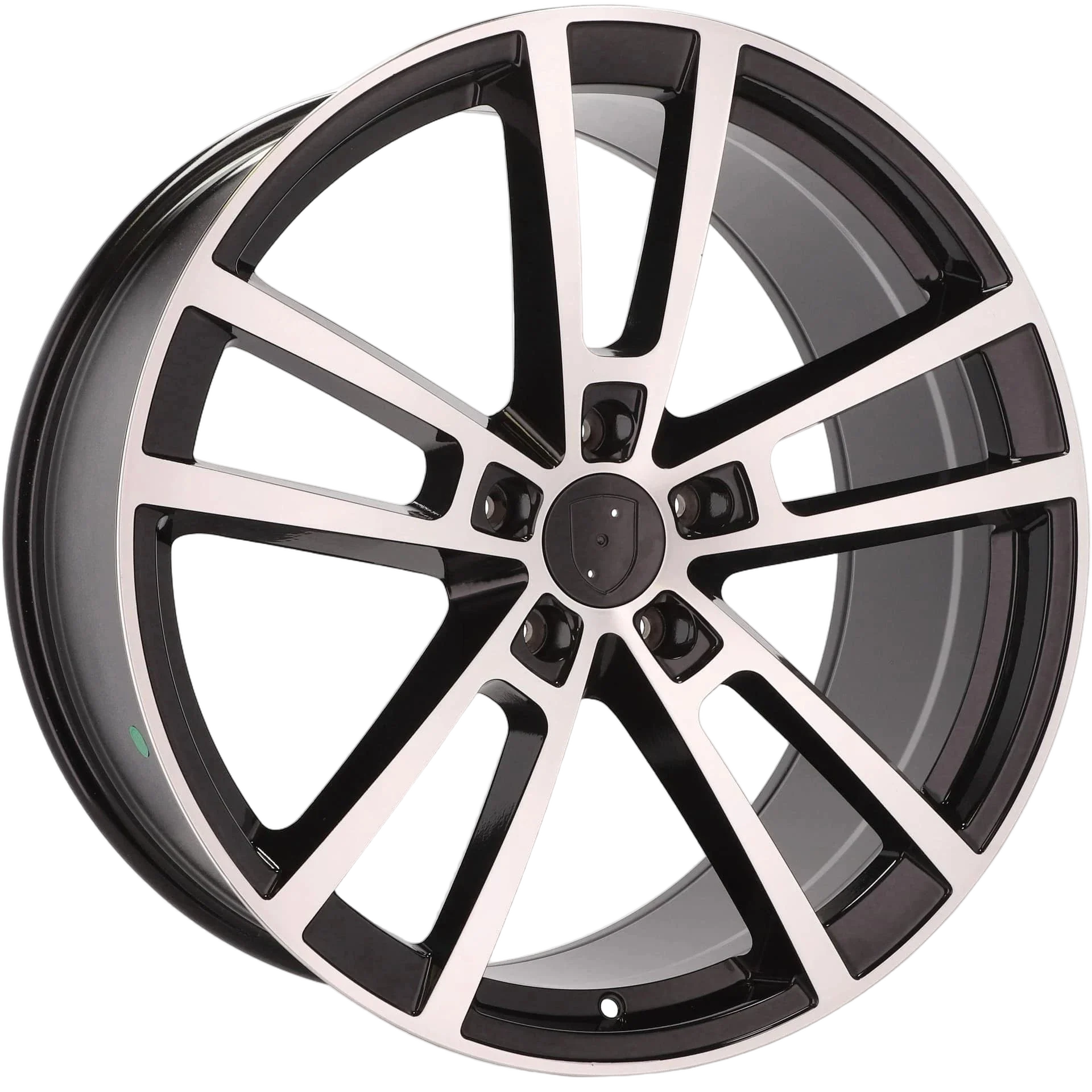 Alu kola pro Porsche I3081F 11.5x22 5x130 ET61 71.6 Black Polished | Wheelsup.cz