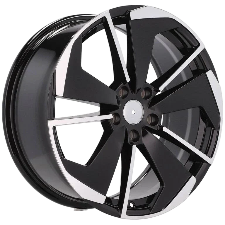Alu kola pro Škoda I5579 8x19 5x112 ET45 57.1 Black Polished Half Matt | Wheelsup.cz