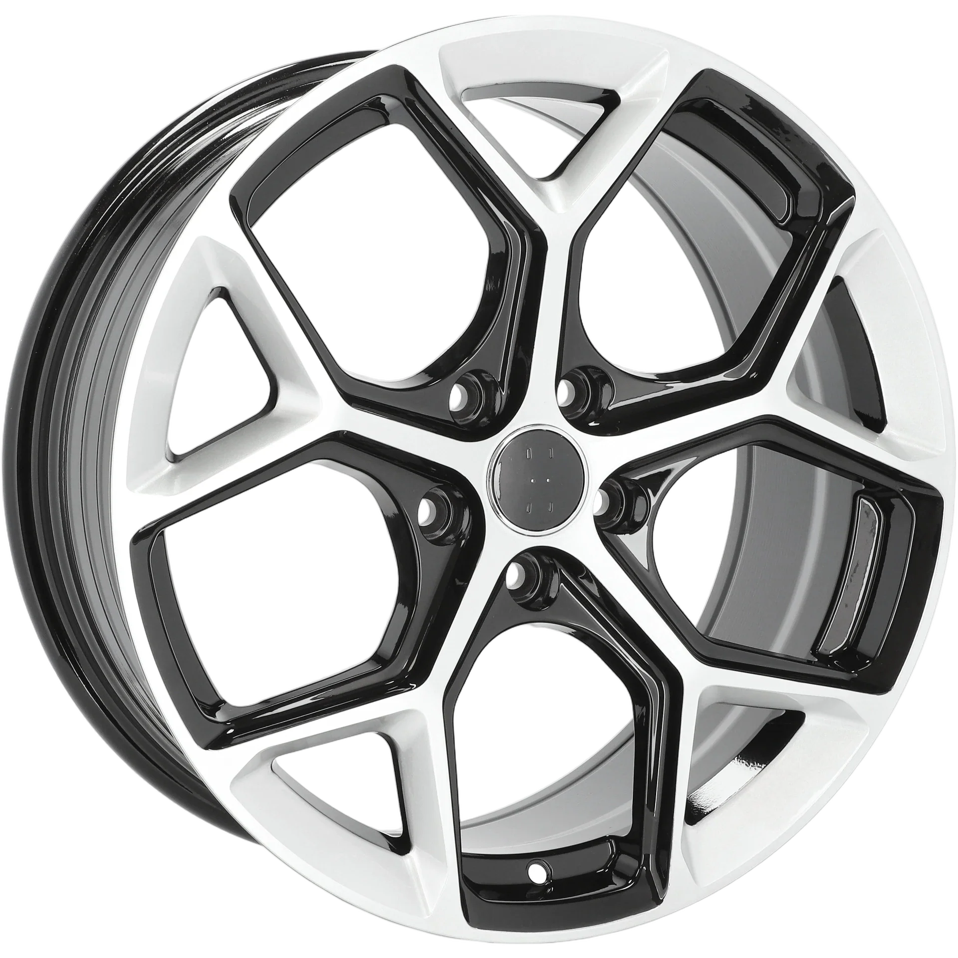 Alu kola pro Audi I5598 8x18 5x112 ET40 66.6 Silver Shining & Black