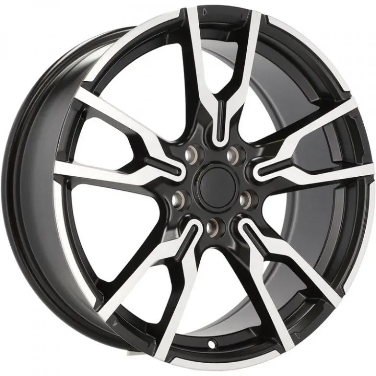 Alu kola pro BMW I5662 7.5x18 5x112 ET45 66.6 Black Polished Half Matt | Wheelsup.cz