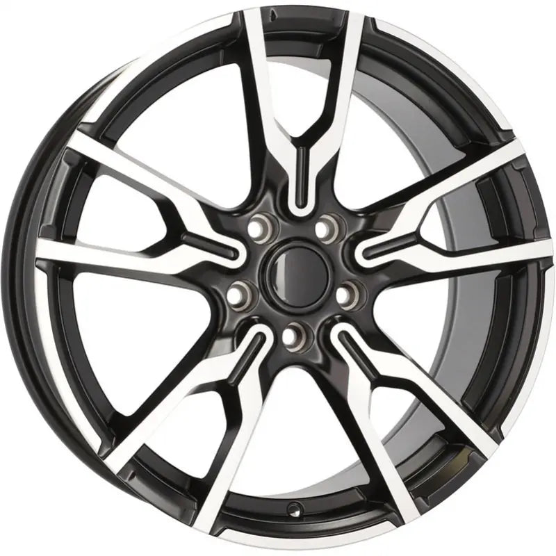 Alu kola pro BMW I5662 7.5x18 5x112 ET45 66.6 Black Polished Half Matt | Wheelsup.cz