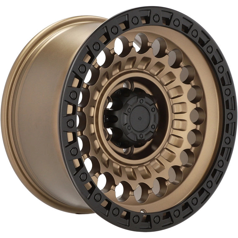 Alu kola pro Offroad JT220 9x18 6x139.7 ET0 110.1 Bronze & Polished Lip | Wheelsup.cz