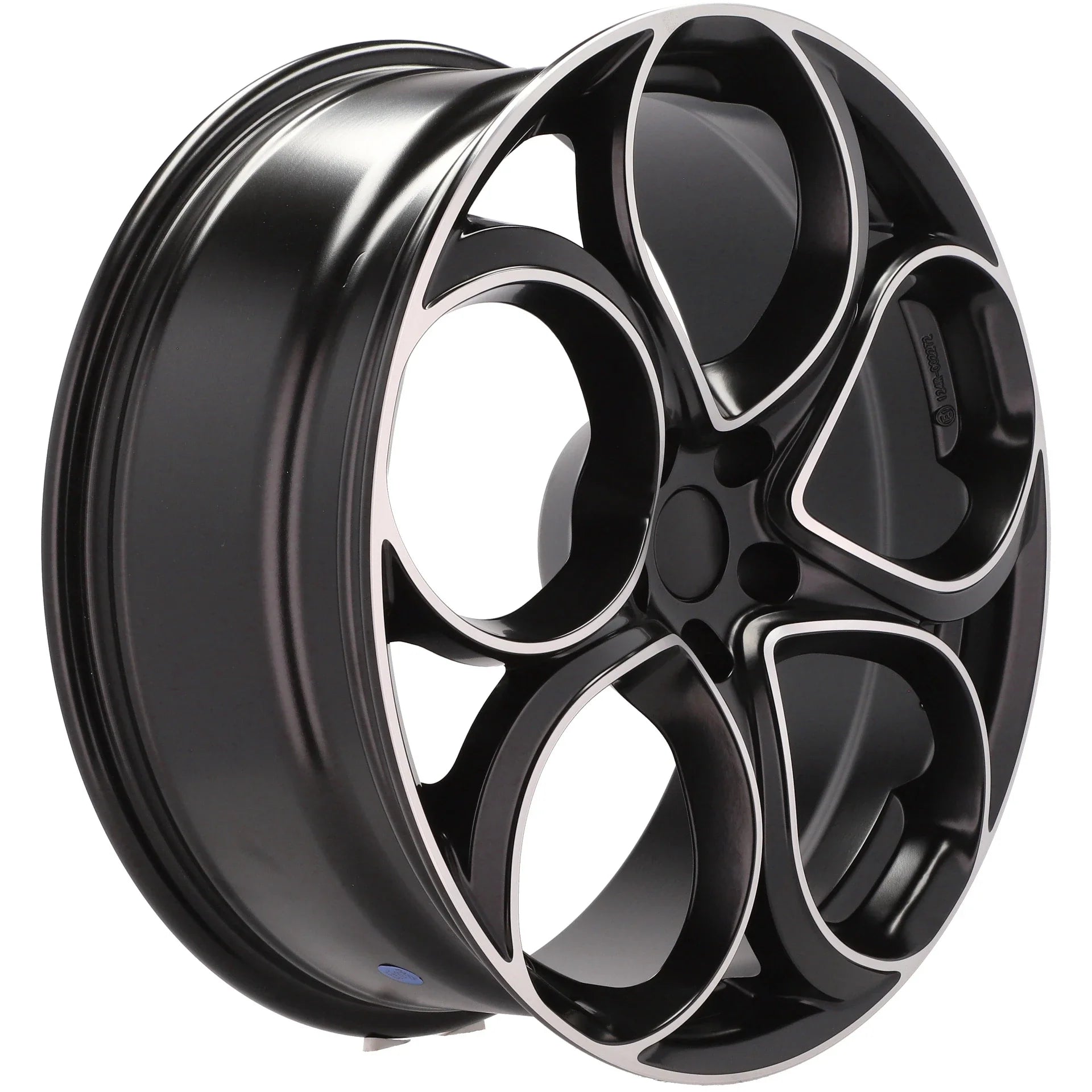 Alu kola pro Alfa Romeo L2387 8x19 5x110 ET37 65.1 Black Polished Half Matt | Wheelsup.cz