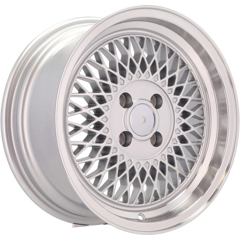Alu kola Racing Line LU483 8x15 4x100 ET20 73.1 Silver & Polished Lip