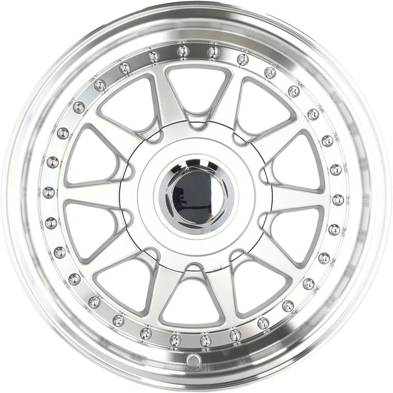 Alu kola Racing Line LU920 7x15 4x100 ET25 57.1 Silver & Polished Lip