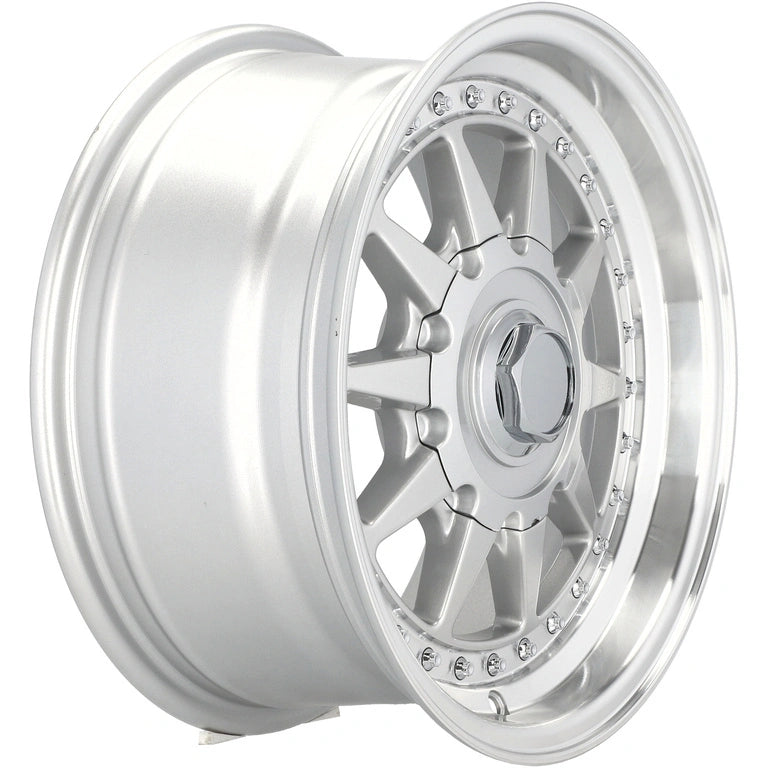 Alu kola Racing Line LU920 7x15 4x100 ET25 57.1 Silver & Polished Lip | Wheelsup.cz