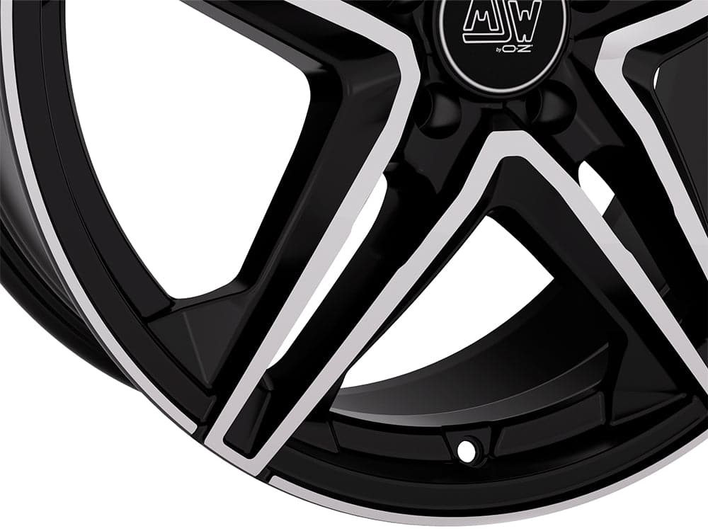 Alu kola MSW 31 7.5x18 5x112 ET48 Gloss Black Full Polished