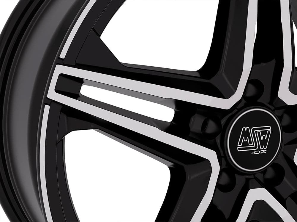 Alu kola MSW 31 7.5x19 5x112 ET48 Gloss Black Full Polished | Wheelsup.cz