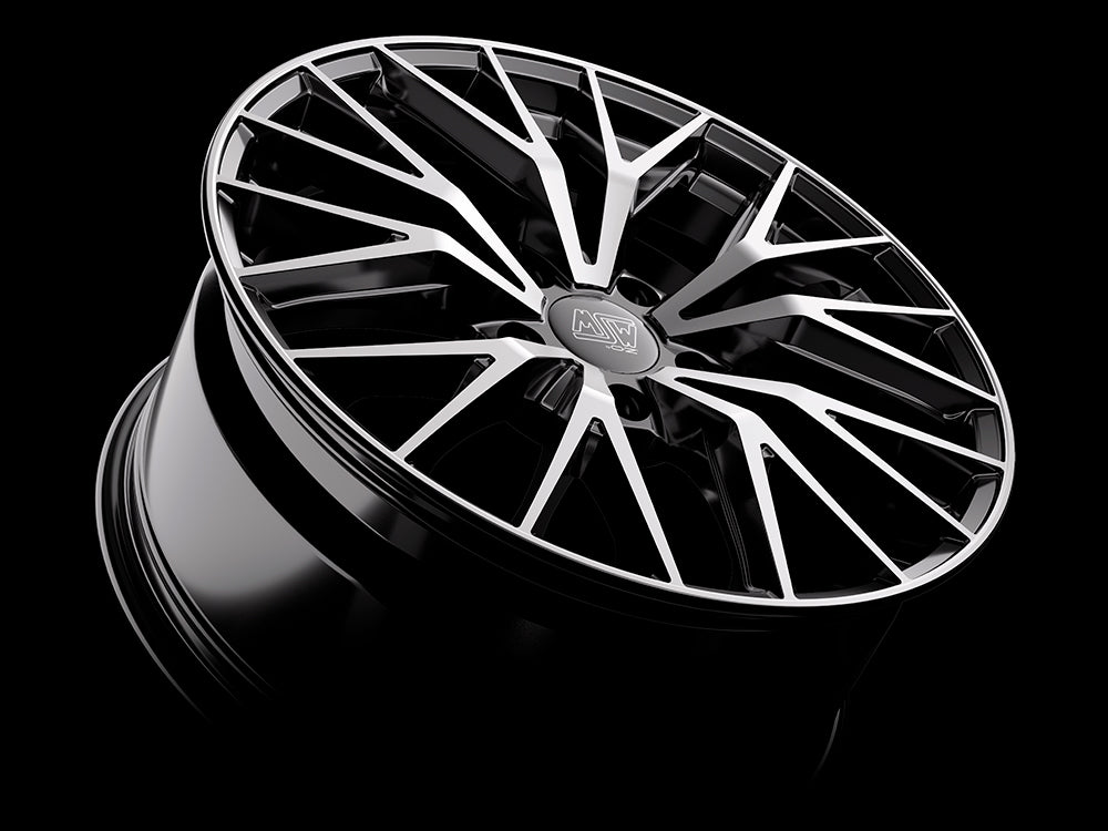 Alu kola MSW 44 9x20 5x130 ET50 Gloss Black Full Polished