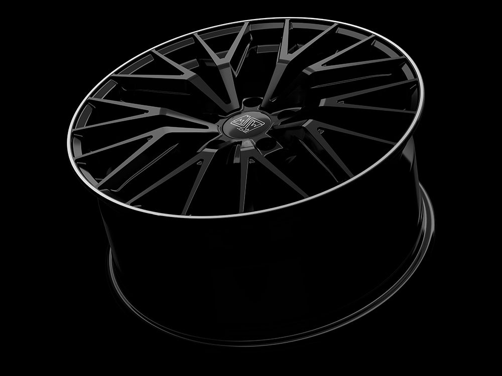 Alu kola MSW 44 9x20 5x130 ET50 Gloss Black+Diamond Lip
